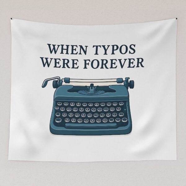 Item preview, When Typos Were Forever – Vintage Typewriter Nostalgia designed and sold by EdgyEdgeArt.