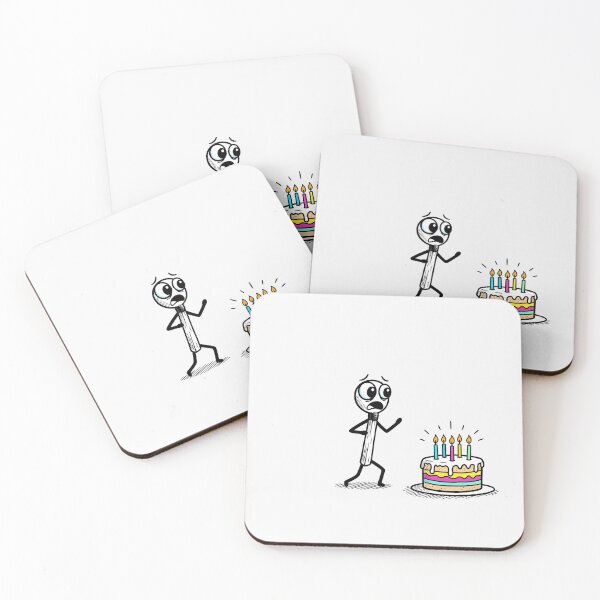 Item preview, Match Afraid of Birthday Cake designed and sold by Owcomm.