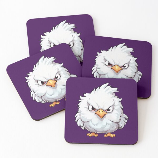 Item preview, Angry Fluffy Chick – Funny Cute Grumpy Bird Illustration designed and sold by MiraLumeStudio.