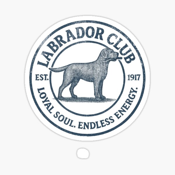 Item preview, Vintage Labrador Club - Retro Dog Breed Logo designed and sold by Varsity Pups.