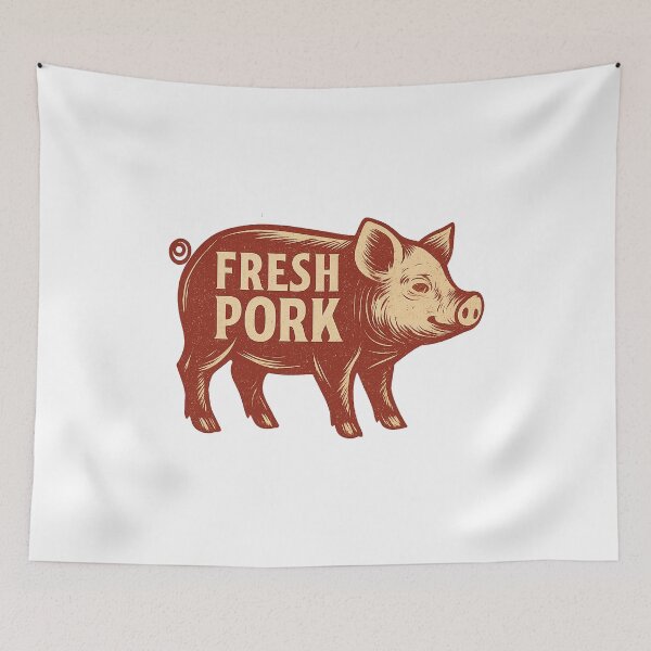 Item preview, Retro Pork Co. designed and sold by FBA.