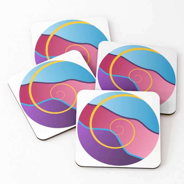 Item preview, Polyamory Pride Spiral, original digital artwork  designed and sold by EBParsley.