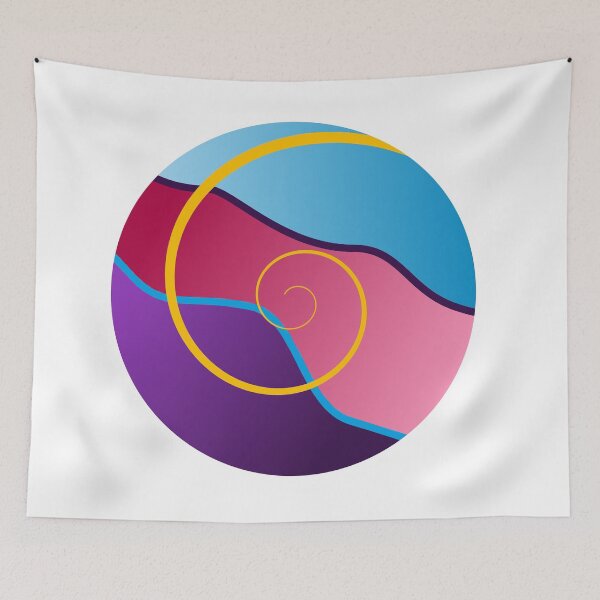 Item preview, Polyamory Pride Spiral, original digital artwork  designed and sold by EBParsley.