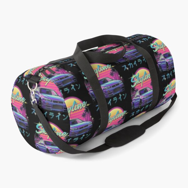 Item preview, Nissan R34 Skyline Retro Sunset Vaporwave Art designed and sold by TheArtOfCar.