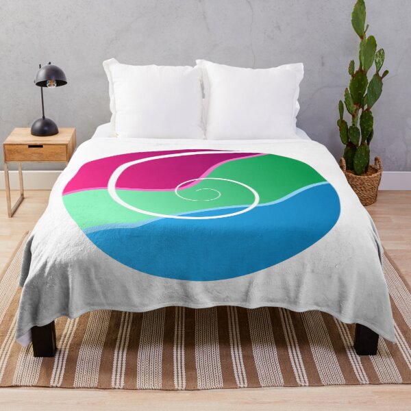Item preview, Polysexual Pride Spiral, original digital artwork  designed and sold by EBParsley.