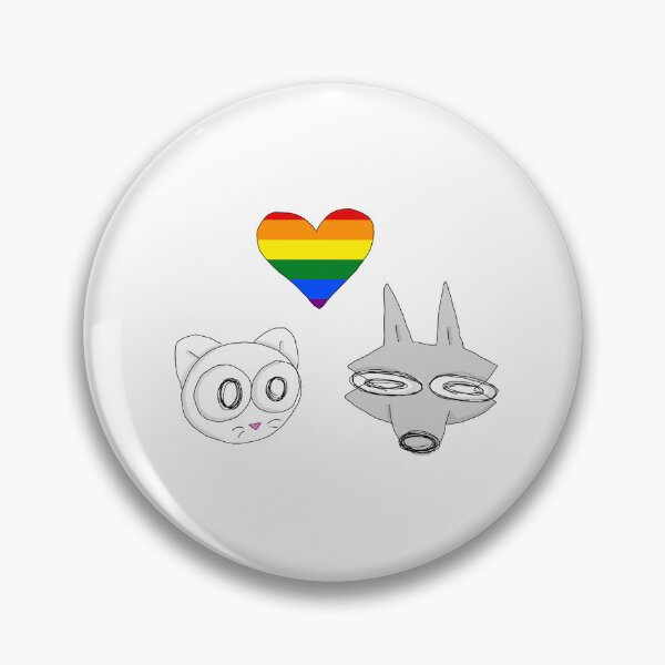 Item preview, Billie and Mittens Pride Heart designed and sold by alexcreatesart.