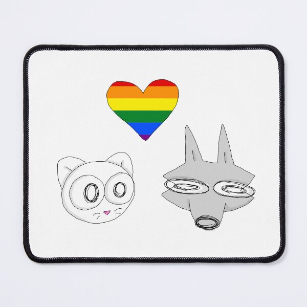 Item preview, Billie and Mittens Pride Heart designed and sold by alexcreatesart.