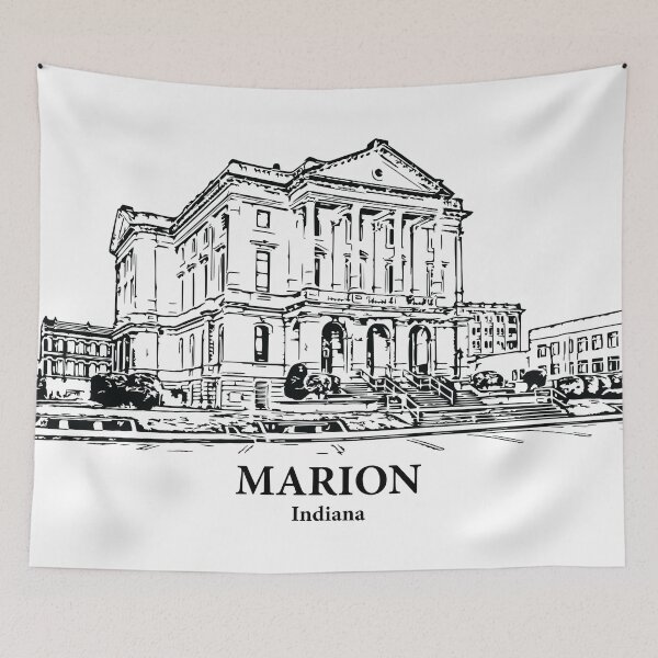 Item preview, Marion - Indiana designed and sold by Lakeric Cityscapes.