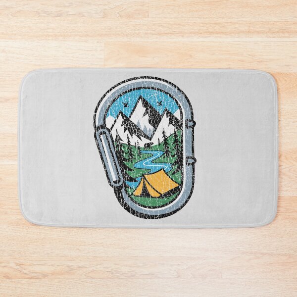 Item preview, Trippy Mountain Camping Carabiner – Funny Psychedelic Outdoor Adventure  designed and sold by paulo silveira.