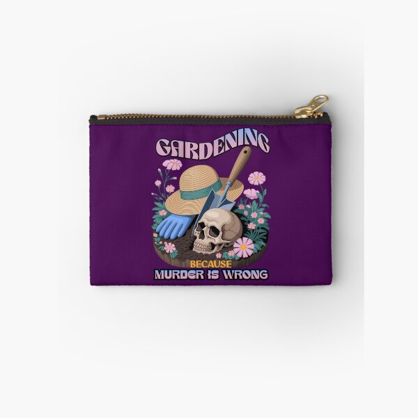Item preview, Gardening Because Murder Is Wrong, Dark Humor Cottagecore designed and sold by Bliss Find And Design.