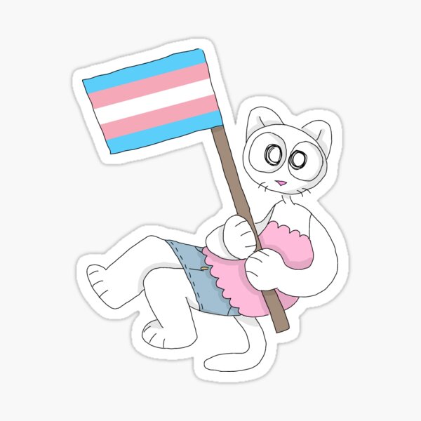 Item preview, Mittens Trans Pride designed and sold by alexcreatesart.