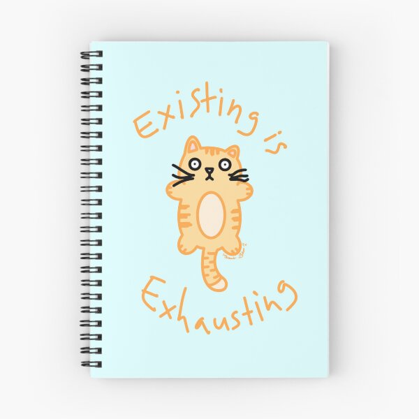 Item preview, Existing is Exhausting Orange Cat designed and sold by DustieNiche.