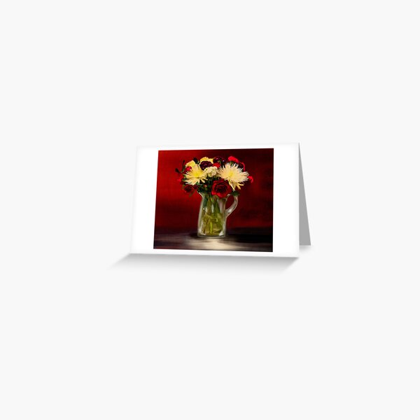 Item preview, Oil Painting Vase of Flowers on Digital Canvas designed and sold by DonnaRaquel.