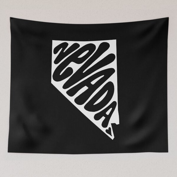 Item preview, Nevada State Art Print (White) designed and sold by PepAndGrace.