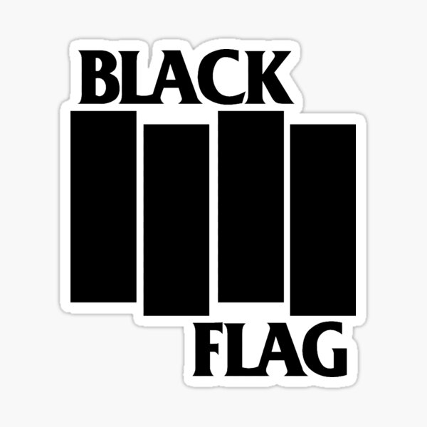 Item preview, Black Flag Punk Rock Hardcore Band Shirt – Iconic Four Bars Design designed and sold by Cat-butt-shirts.