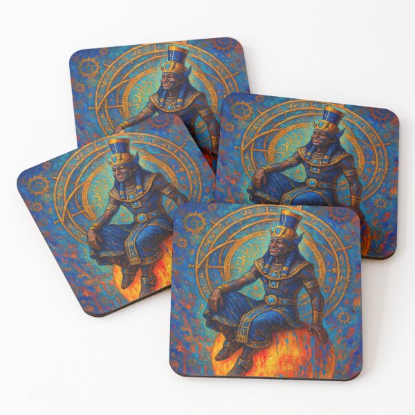 Item preview, Solar Khepri: Astral Clock and Red Hat designed and sold by VidyoeDesigns67.