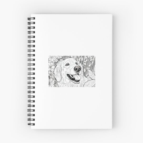 Item preview, golden retriver line art designed and sold by ssduckman.