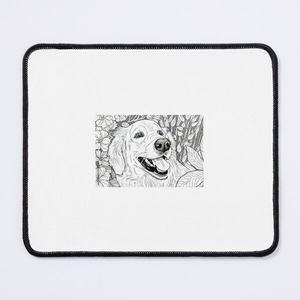 Item preview, golden retriver line art designed and sold by ssduckman.