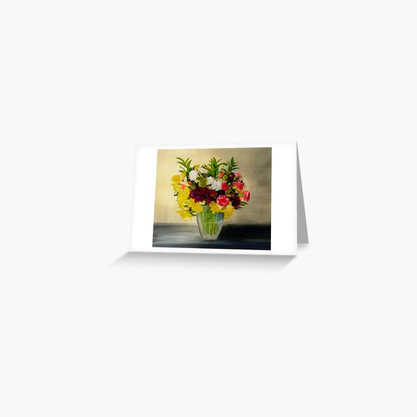 Item preview, Oil Painting Vase of Flowers on Digital Canvas designed and sold by DonnaRaquel.