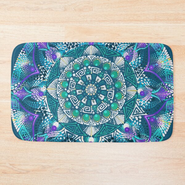 Item preview, Batik Meditation mandala flower designed and sold by AuroraXGreen.