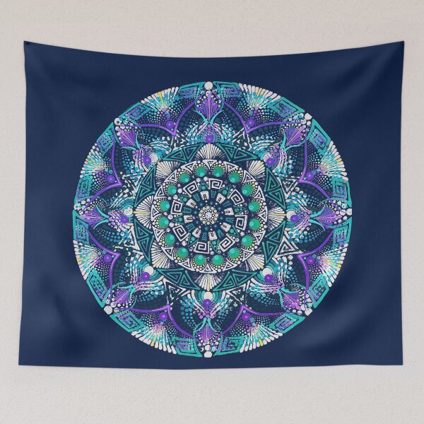 Item preview, Batik Meditation mandala flower designed and sold by AuroraXGreen.
