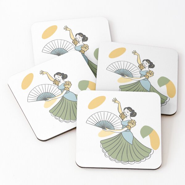 Item preview, Woman with a fan dancing. Music and dancing designed and sold by Erik Visnievskij.