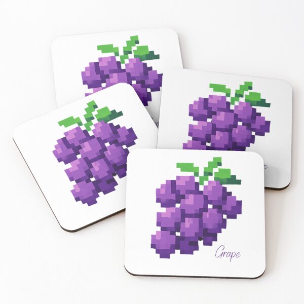 Item preview, Grape 8-bit Pixel  designed and sold by EmsiPrintVault.