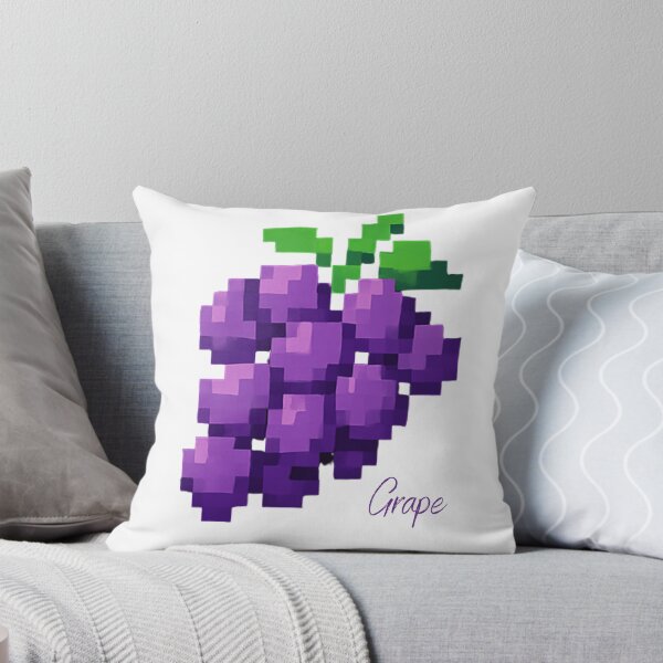 Aperçu de l'œuvre Pixel 8 bits de raisin créée et vendue par EmsiPrintVault.