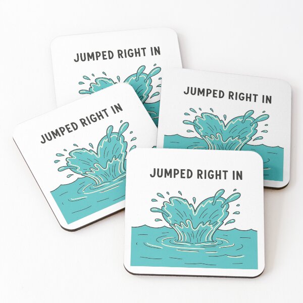 Item preview, Jumped Right In Heart Splash designed and sold by Owcomm.