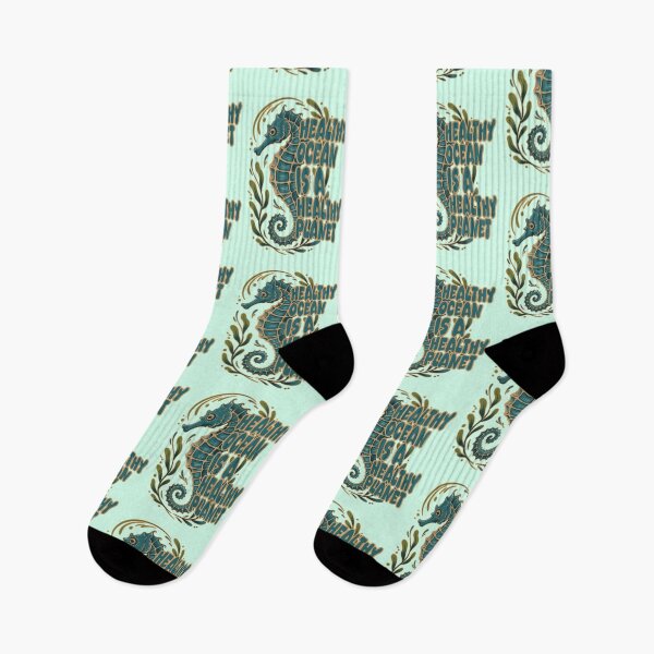 Item preview, Healthy Ocean Seahorse Conservation Art designed and sold by MonkiFlipp.