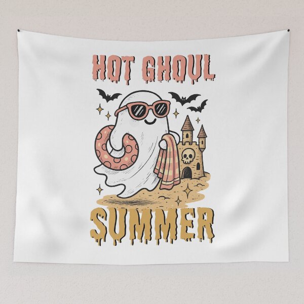 Item preview, Retro Halloween Spooky Hot Ghoul Summer Cute Ghost designed and sold by Run to Creations.