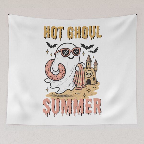 Item preview, Funny Hot Ghoul Summer Cute Ghost Sunglasses Sandcastle   designed and sold by Run to Creations.