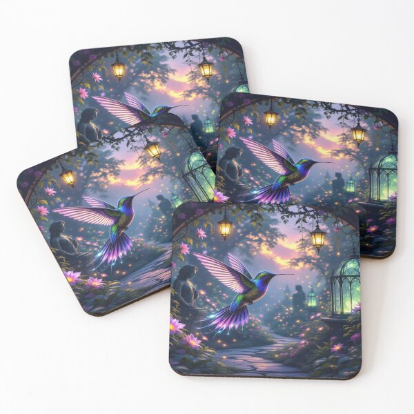 Item preview, Stardust Flight – Hummingbird in the Magical Garden designed and sold by FotoworldEdel.
