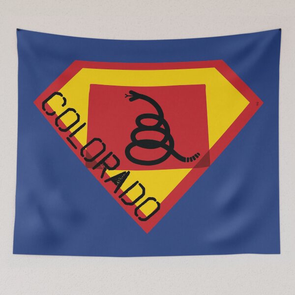 Item preview, COLORADAN SHIELD - Freedom Is The Superpower - Modern Gadsden Snake Flag - Dont Tread On Me SUPERHERO COLORADO spellout design designed and sold by pelagio.