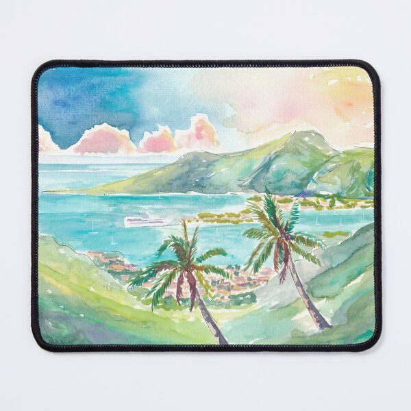 Item preview, Road Harbour View from Fort Hill Tortola Afternoon designed and sold by artshop77.