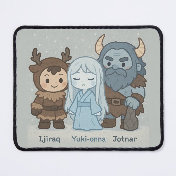 Item preview, Ijiraq, Yuki-Onna and Jotnar 09 designed and sold by AIfolklore.