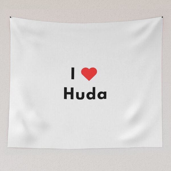 Item preview, I Heart Huda Name Lettering designed and sold by ali571.
