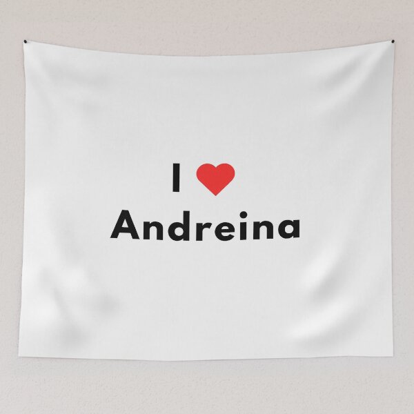 Item preview, I Heart Andreina Name Lettering designed and sold by ali571.