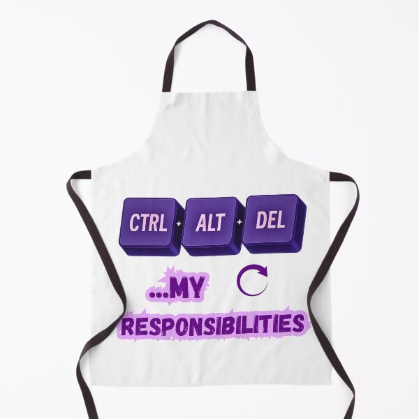 Item preview, Ctrl + Alt + Del My Responsibilities – Funny Tech Design for Gamers, Dads, or Office Life designed and sold by GiggleBear.