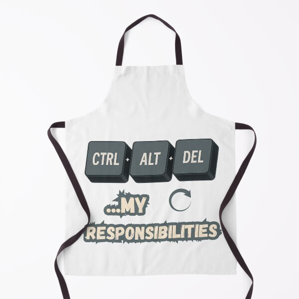 Item preview, Ctrl + Alt + Del My Responsibilities – Funny Tech Design for Gamers, Dads, or Office Life designed and sold by GiggleBear.