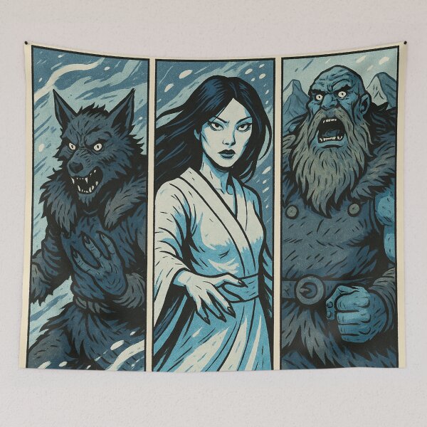 Item preview, Ijiraq, Yuki-Onna and Jotnar 10 designed and sold by AIfolklore.