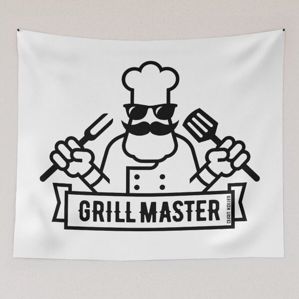 Artikelvorschau, Grill Master (Grillen / Barbecue / BBQ / 1C) entworfen und verkauft von MrFaulbaum.