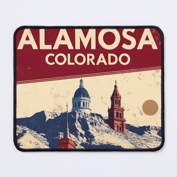 Item preview, Alamosa Colorado USA Vintage Travel Tourism designed and sold by TravelersGems.