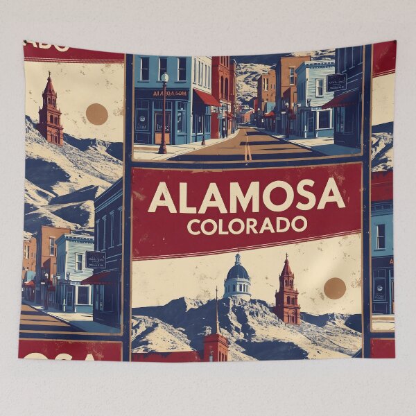 Item preview, Alamosa Colorado USA Vintage Travel Tourism  designed and sold by TravelersGems.