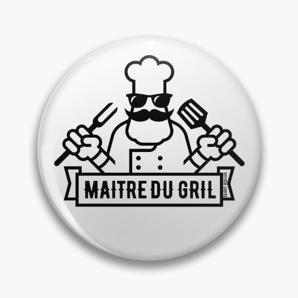 Item preview, Maître Du Gril (Grilling / Barbecue / BBQ / 1C) designed and sold by MrFaulbaum.
