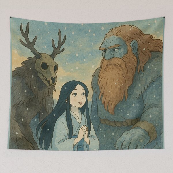 Item preview, Ijiraq, Yuki-Onna and Jotnar 11 designed and sold by AIfolklore.