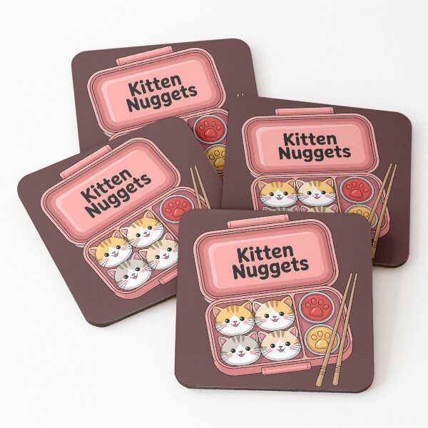 Item preview, Kitten Nuggets Bento Box, Kawaii Cats designed and sold by Bliss Find And Design.