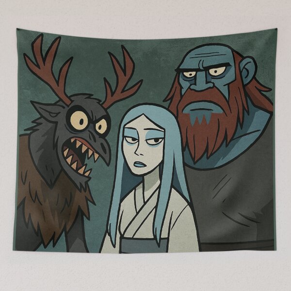 Item preview, Ijiraq, Yuki-Onna and Jotnar 12 designed and sold by AIfolklore.