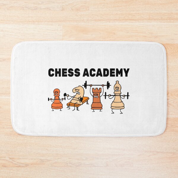 Item preview, Chess Academy — Chess Pieces Working Out Gym Design designed and sold by chesstopia.