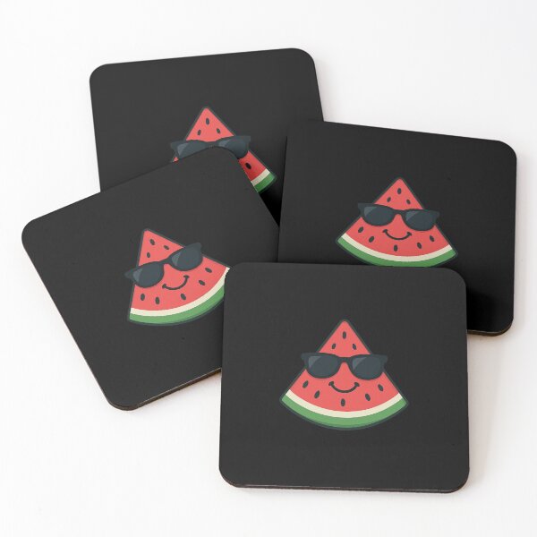 Item preview, Cool Watermelon Slice with Sunglasses – Fun Summer Vibes Face designed and sold by ArtTeeTop.